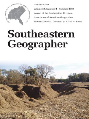 cover image of Southeastern Geographer
